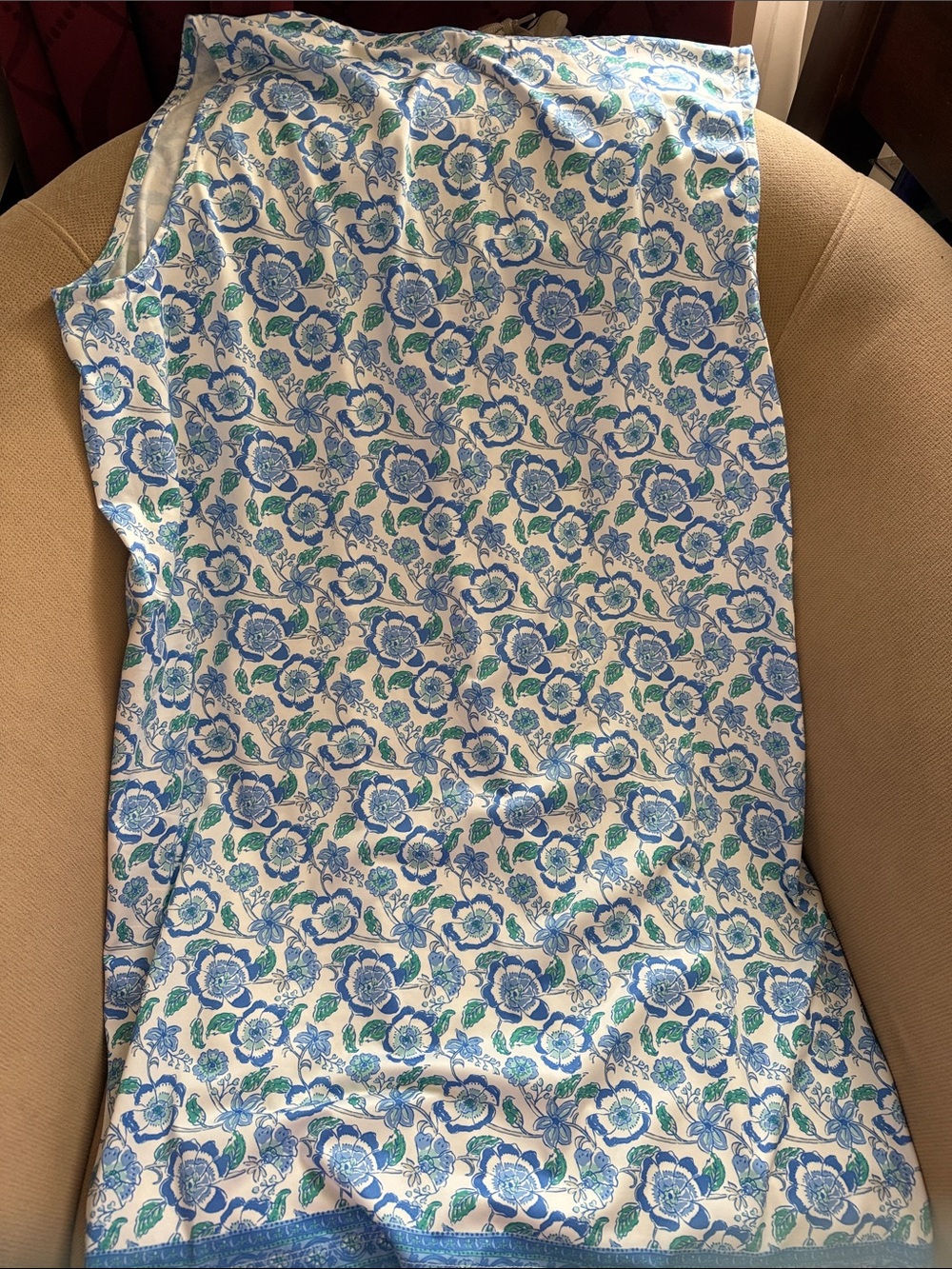 Vineyard Vines Sleeveless Blue Floral  dress - Picture 2 of 3